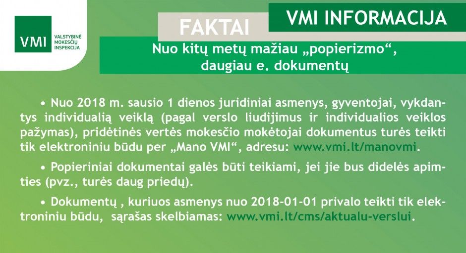 2017 12 19 mažiau popierizmo daugiau edokumentų